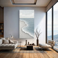 White Waves Abstract Wall Art by Tailored Canvases