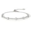White Zircon Adjustable Bracelet