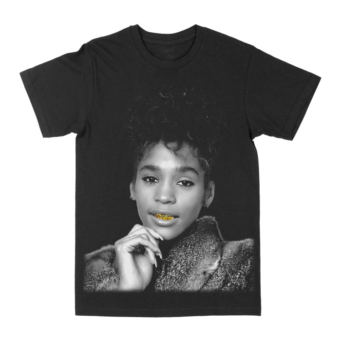 Whitney Houston "Gold Grill" Graphic Tee by Obsessed with graphic tees