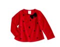 First Impressions Girls Velour Top by Vanessa Jane