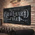 Wicked Witches' Graveyard Bar Halloween Sign II by Tailored Canvases
