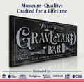 Wicked Witches' Graveyard Bar Halloween Sign II by Tailored Canvases