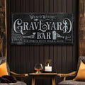 Wicked Witches' Graveyard Bar Halloween Sign II by Tailored Canvases