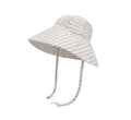 Wide Brim Kids Linen Sun Hat – Breathable UV Protection Toddler Bucket Hat - Baileys by ozznekshoes