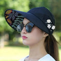 Wide Brim Sun Visor Foldable Picnic Hat Beach UV Protection Scallop Cap by DailySale