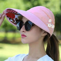Wide Brim Sun Visor Foldable Picnic Hat Beach UV Protection Scallop Cap by DailySale