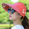Wide Brim Sun Visor Foldable Picnic Hat Beach UV Protection Scallop Cap by DailySale