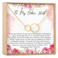 Wife Double Circles Necklace by Dear Ava