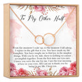 Wife Double Circles Necklace by Dear Ava
