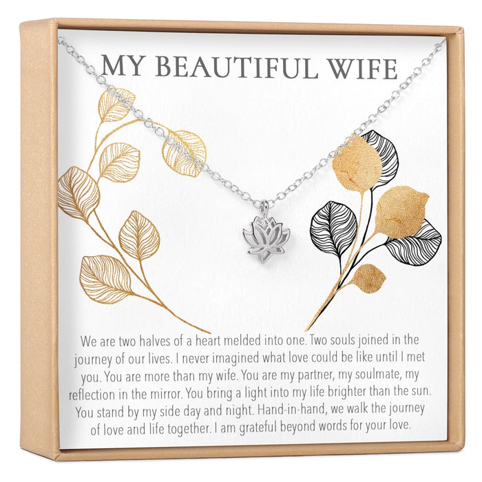 Wife Lotus Necklace by Dear Ava