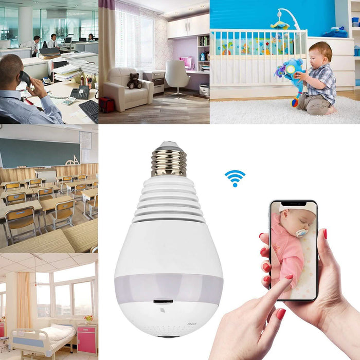 WiFi Light Bulb Camera 960P Security Camera 360° by DailySale