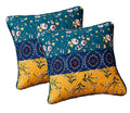 DaDa Bedding Set of 2 Bohemian Patchwork WildFlowers Floral Gardenia Throw Pillow Covers, 18" x 18" (JHW886) by DaDalogy Bedding Collection
