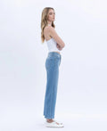 Willa Tummy Control High Rise Crop Wide Jean by Boutique 23