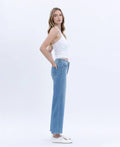 Willa Tummy Control High Rise Crop Wide Jean by Boutique 23