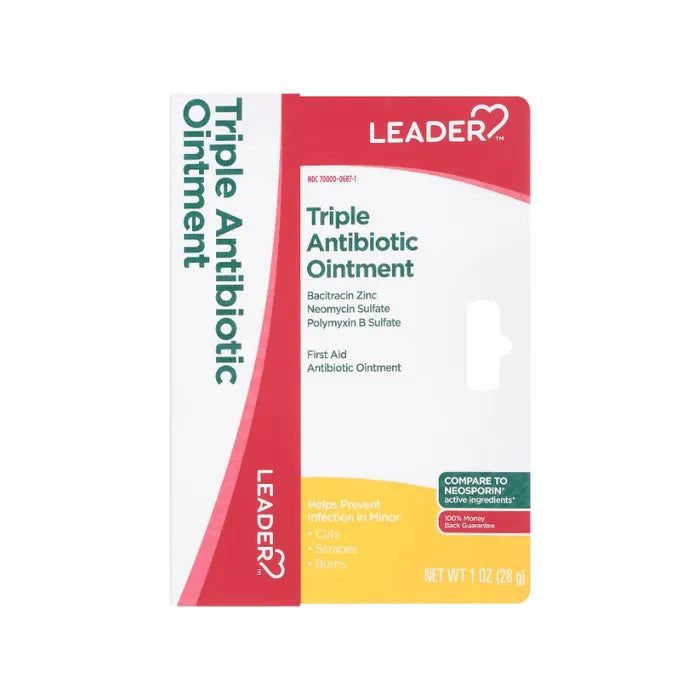 Leader(Tm)Triple Antibiotic Plus Pain Relief Max Strength Ointment 1 Oz by Pasteur Pharmacy