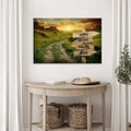 Winding Road Family Names Sign by Tailored Canvases