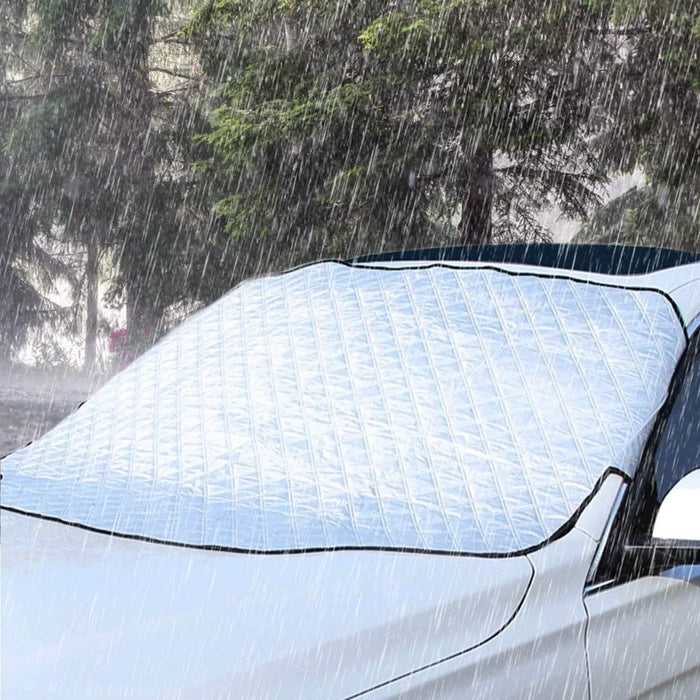 Windshield Protector Against Ice Sun Fit for Small Mid SUVs with Anti-theft Flaps by DailySale