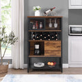 Wine Bar Cabinet for Liquor and Glasses by DailySale