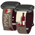 Wine, Beer, & Booze HD Fitbit Versa 3 & Sense 1 Watch Band by Affinity Bands