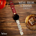 Wine, Beer, & Booze HD Watchband for Samsung, Garmin, Fossil, and More by Affinity Bands