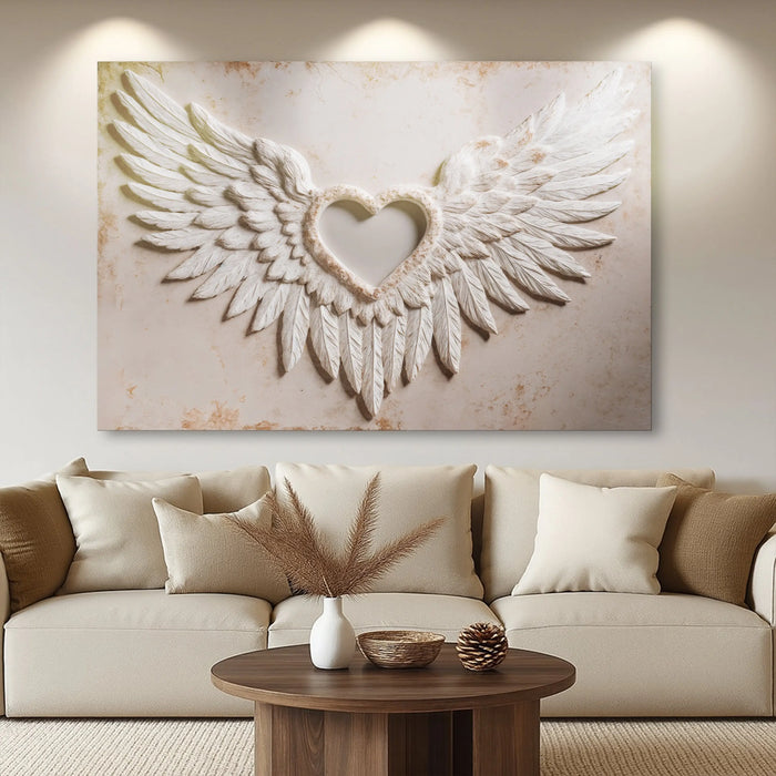 Wings of Love Abstract Wall Art II by Tailored Canvases