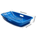 Winter Blue Plastic Snow Sled Boat Shape Sledge by DailySale