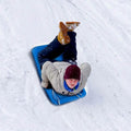 Winter Blue Plastic Snow Sled Boat Shape Sledge by DailySale