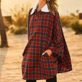 Winter Pocket Plaid Poncho by DailySale
