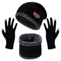 Winter Warm Beanie and Touch Screen Gloves Scarfs Set by DailySale