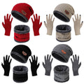 Winter Warm Beanie and Touch Screen Gloves Scarfs Set by DailySale