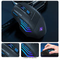 Wired Gaming Keyboard & Mouse Combo - 104-Key Anti-Ghosting RGB Backlight by Zerodamage Sahara Case LLC