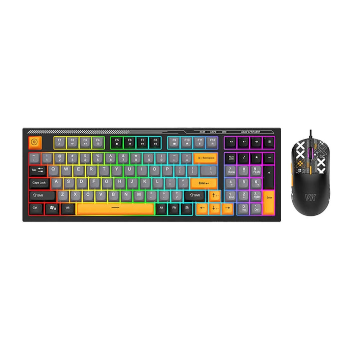 Wired Gaming Keyboard & Mouse Combo - Anti-Ghosting Multi-Key, 7-RGB Backlights by Zerodamage Sahara Case LLC
