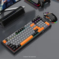 Wired Gaming Keyboard & Mouse Combo - Anti-Ghosting Multi-Key, 7-RGB Backlights by Zerodamage Sahara Case LLC