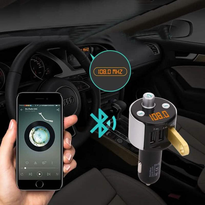 Wireless Bluetooth FM Transmitter Car Kit by DailySale