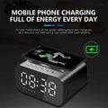 Wireless Charger Alarm Clock Bluetooth Speaker LED Smart Digital Clock by DailySale