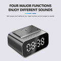 Wireless Charger Alarm Clock Bluetooth Speaker LED Smart Digital Clock by DailySale