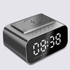 Wireless Charger Alarm Clock Bluetooth Speaker LED Smart Digital Clock