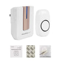 Wireless Doorbell Rings 1000FT with 1 Plug Receiver Chimes by DailySale