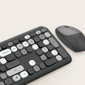 Wireless Keyboard and Mouse Combo - Full-Size Keyboard Black/Gray Keys by Zerodamage Sahara Case LLC