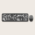 Wireless Keyboard and Mouse Combo - Full-Size Keyboard Black/Gray Keys by Zerodamage Sahara Case LLC