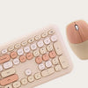 Wireless Keyboard and Mouse Combo with Lime Beige Keys