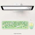Wireless Keyboard and Mouse Combo with Lime Green Flush Keys by Zerodamage Sahara Case LLC