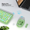 Wireless Keyboard and Mouse Combo with Lime Green Flush Keys by Zerodamage Sahara Case LLC
