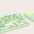 Wireless Keyboard and Mouse Combo with Lime Green Flush Keys by Zerodamage Sahara Case LLC