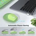 Wireless Keyboard and Mouse Combo with Lime Green Flush Keys by Zerodamage Sahara Case LLC
