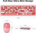 Wireless Keyboard and Mouse Combo with Lime Pink Keys by Zerodamage Sahara Case LLC