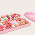 Wireless Keyboard and Mouse Combo with Lime Pink Keys by Zerodamage Sahara Case LLC