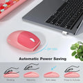 Wireless Keyboard and Mouse Combo with Lime Pink Keys by Zerodamage Sahara Case LLC