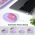 Wireless Keyboard and Mouse Combo with Purple Keys by Zerodamage Sahara Case LLC