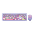 Wireless Keyboard and Mouse Combo with Purple Keys by Zerodamage Sahara Case LLC